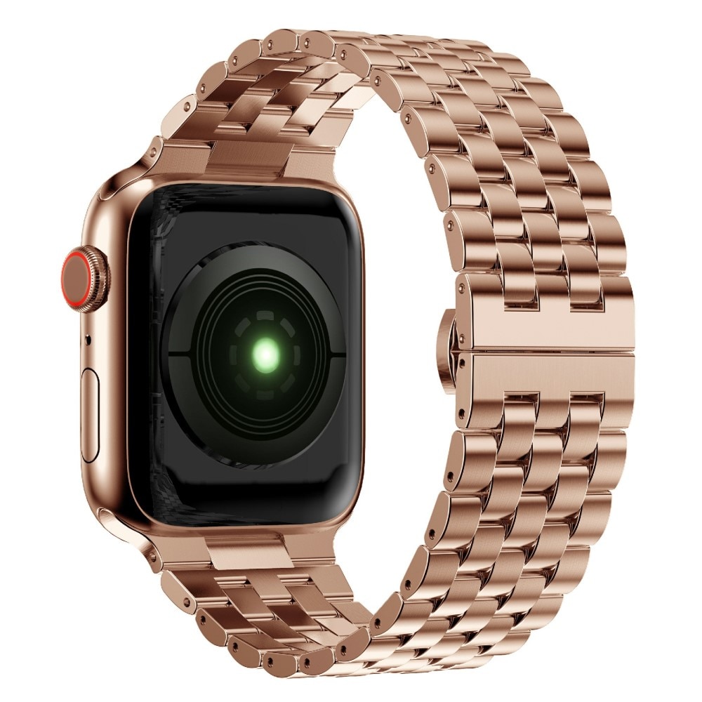 Apple Watch 41mm Series 8 Business Metalen Armband roségoud