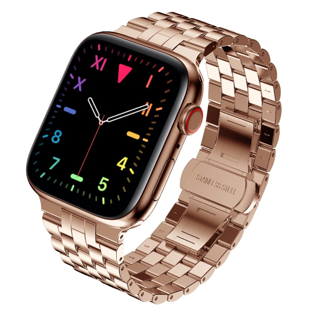 Apple Watch 41mm Series 8 Business Metalen Armband roségoud