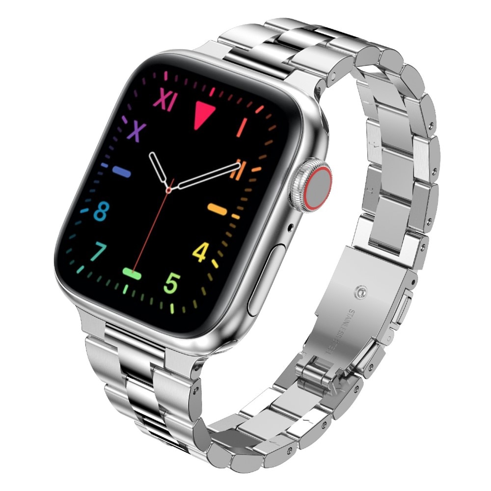Apple Watch 41mm Series 8 Slim Metalen Armband Zilver