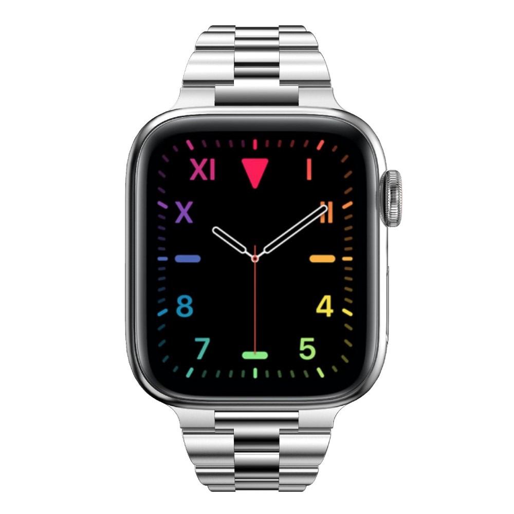 Apple Watch SE 40mm Slim Metalen Armband zilver