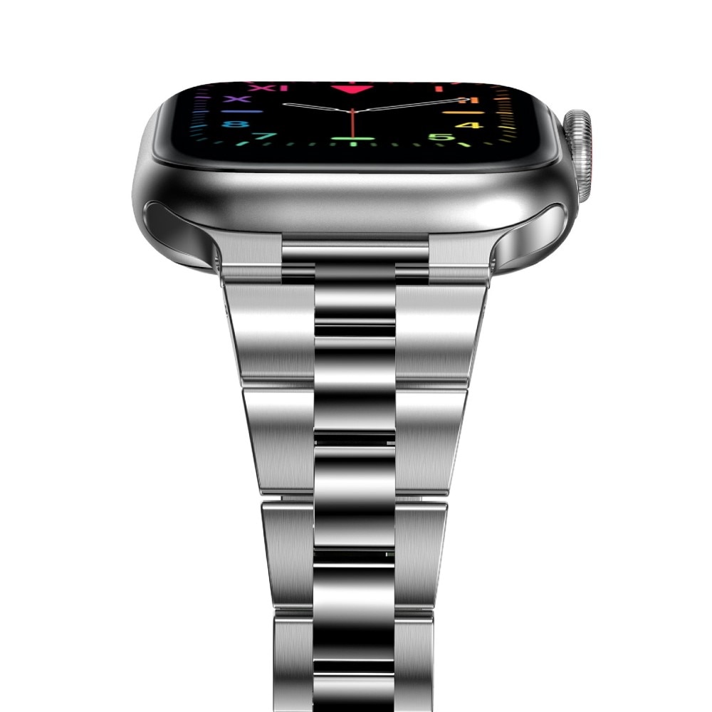 Apple Watch SE 40mm Slim Metalen Armband zilver