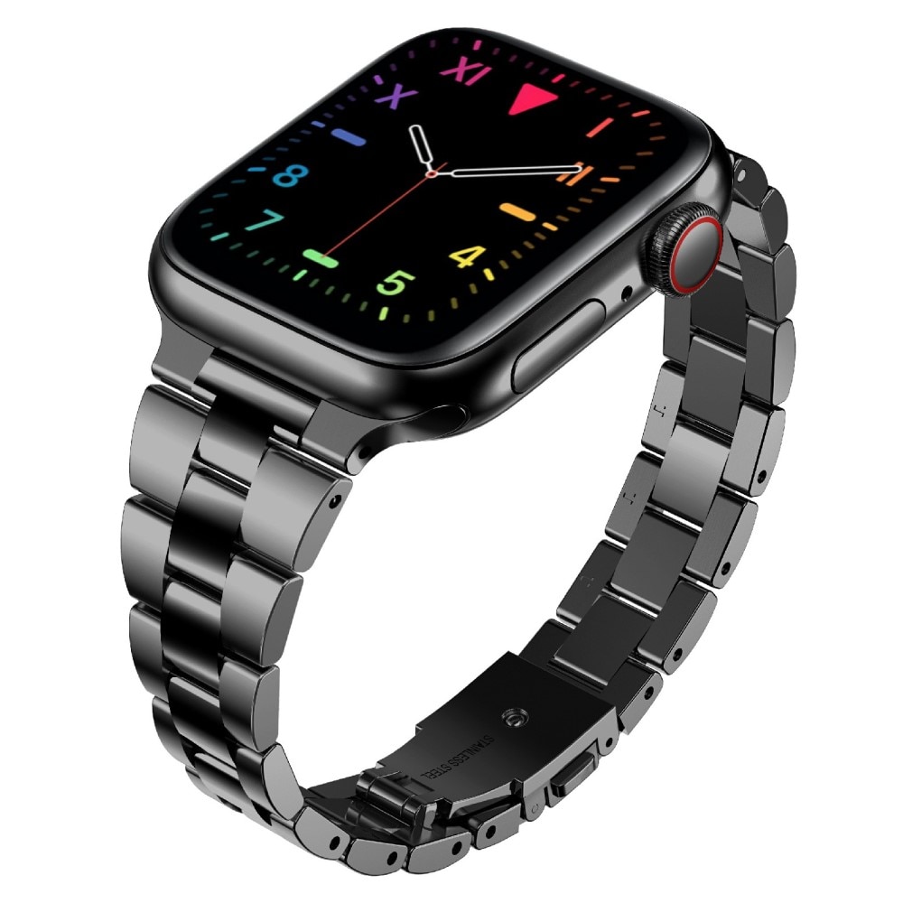 Apple Watch Ultra 49mm Slim Metalen Armband zwart