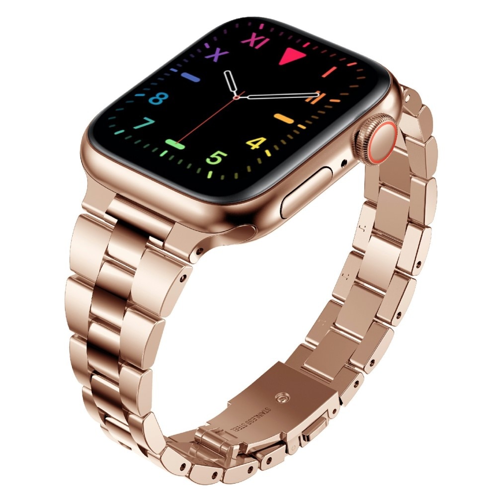 Apple Watch 45mm Series 7 Slim Metalen Armband rosé goud