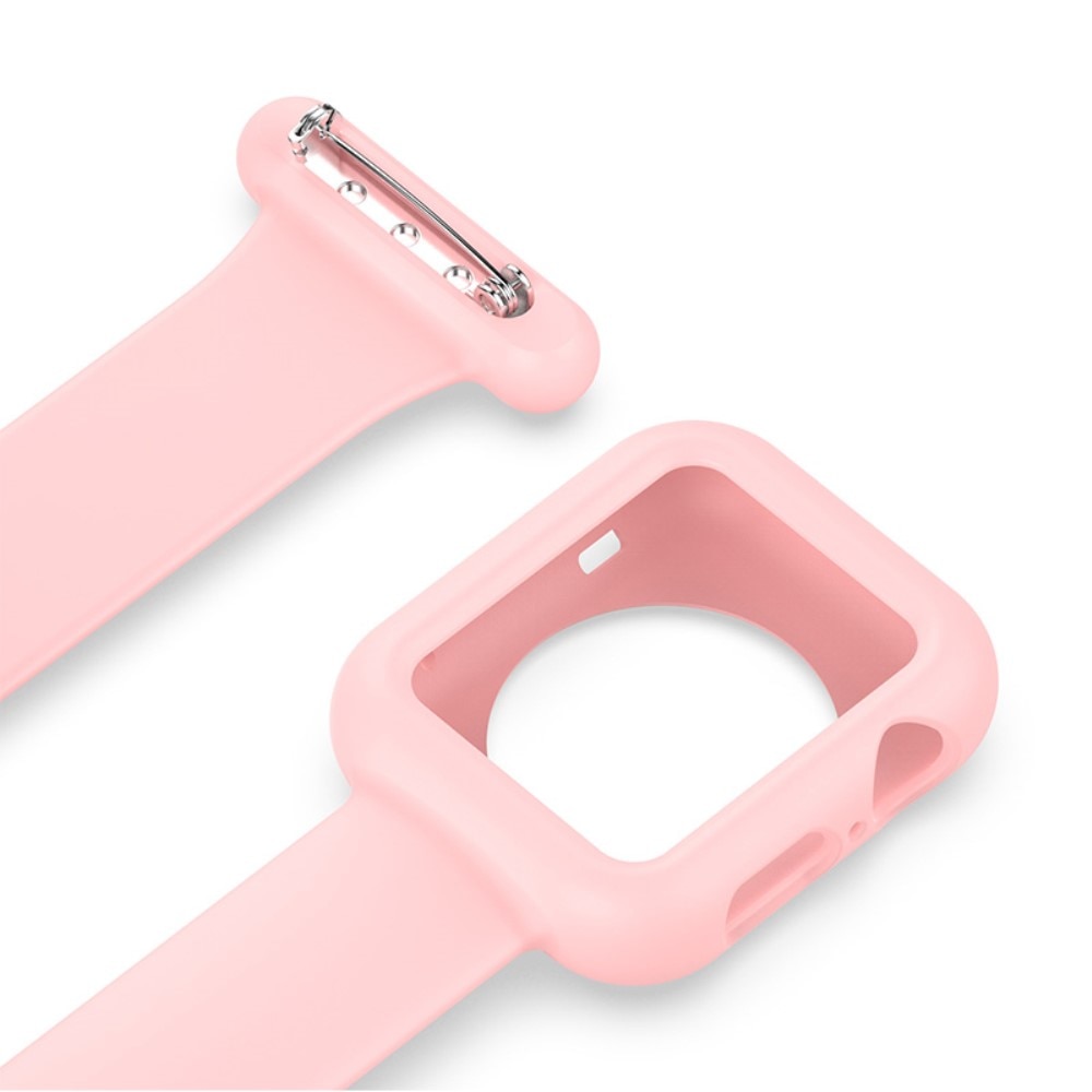 Apple Watch 45mm Series 7 Bandje Verpleegstershorloge roze