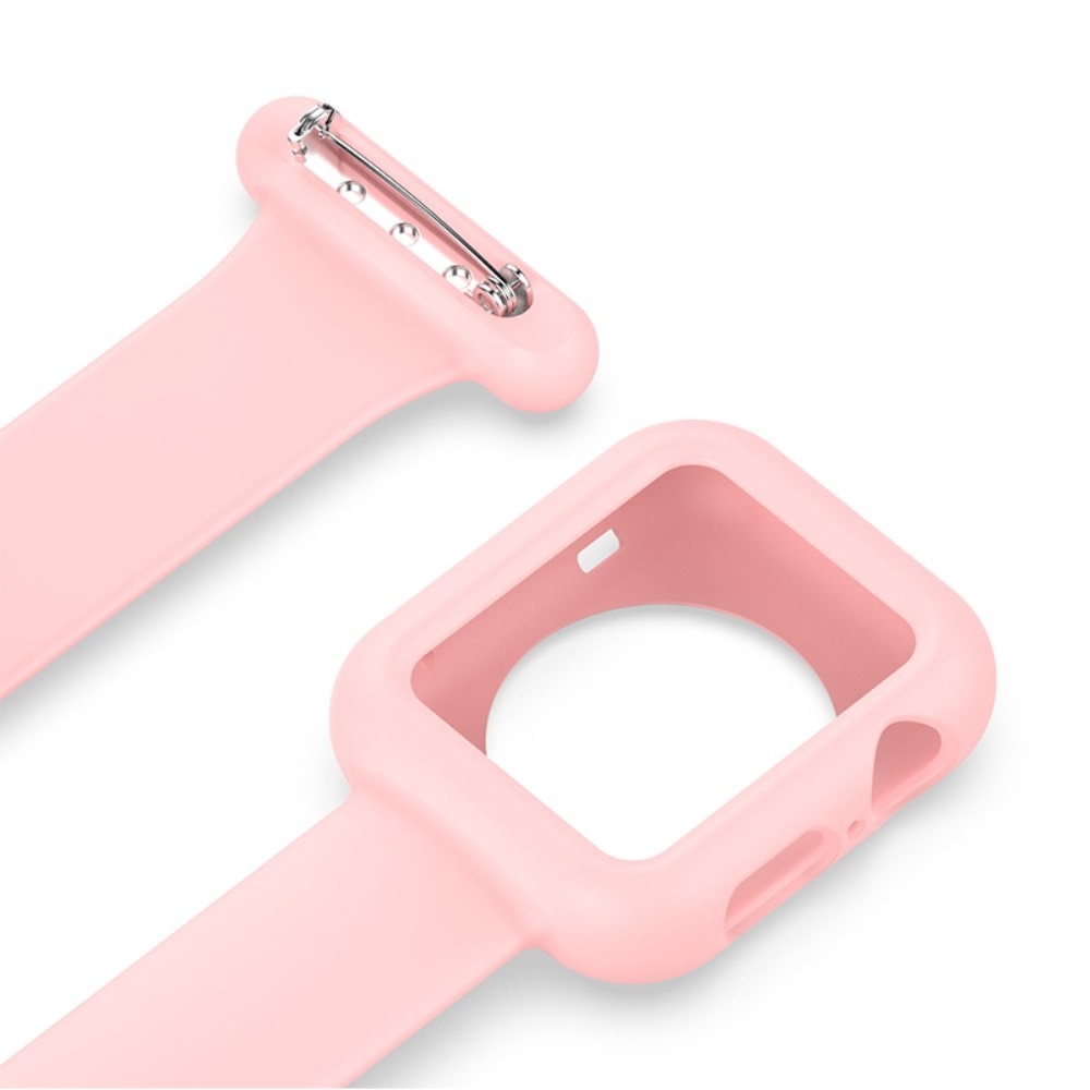 Apple Watch 45mm Series 9 Bandje Verpleegstershorloge roze