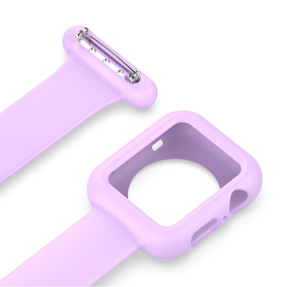 Apple Watch SE 44mm Bandje Verpleegstershorloge paars
