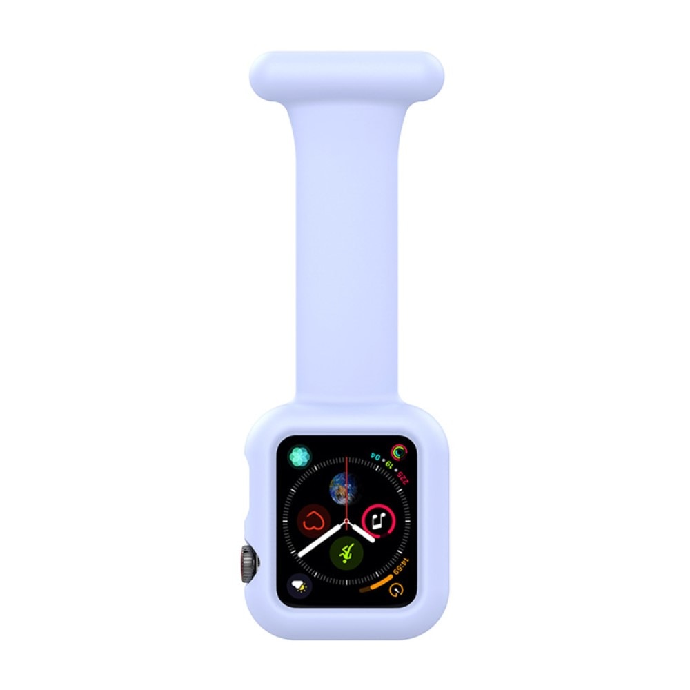 Apple Watch 45mm Series 8 Bandje Verpleegstershorloge lichtblauw