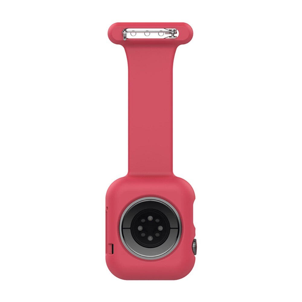 Apple Watch 45mm Series 8 Bandje Verpleegstershorloge Rood