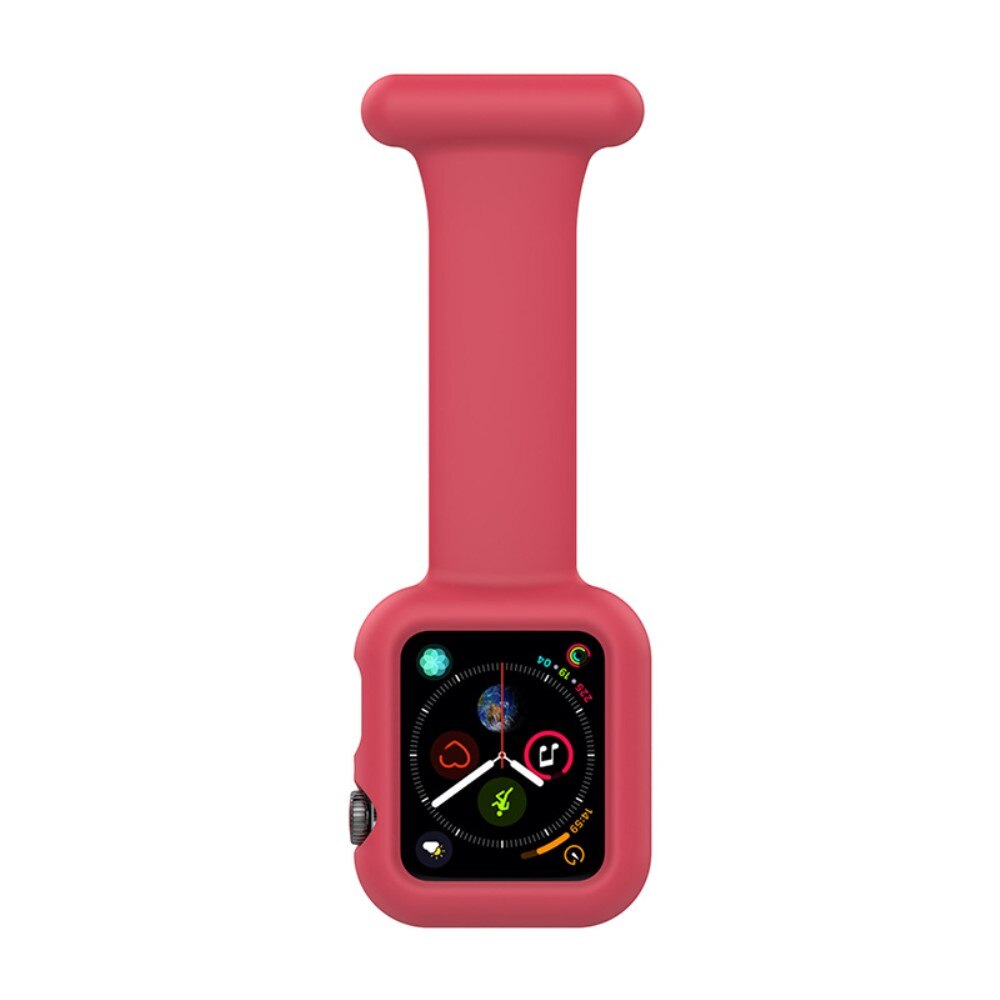 Apple Watch 45mm Series 8 Bandje Verpleegstershorloge Rood