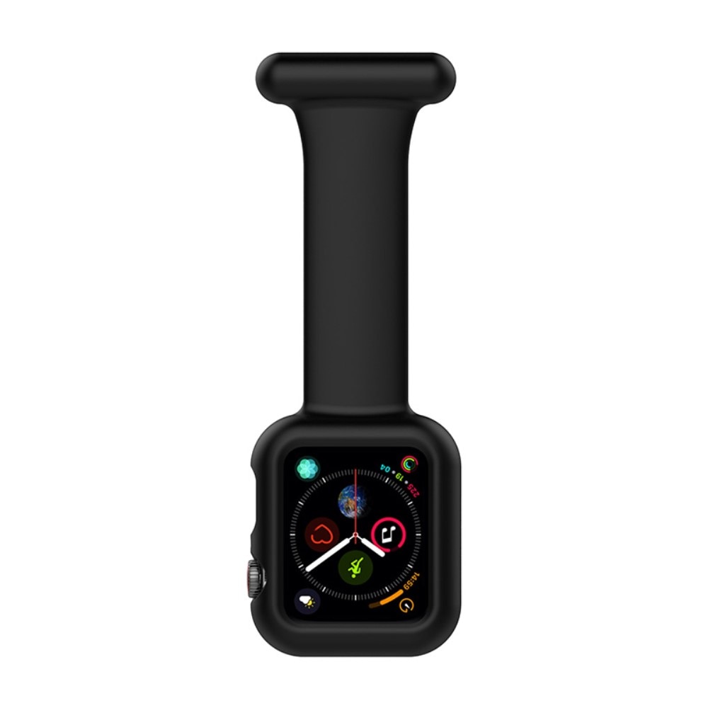 Apple Watch 45mm Series 9 Bandje Verpleegstershorloge zwart