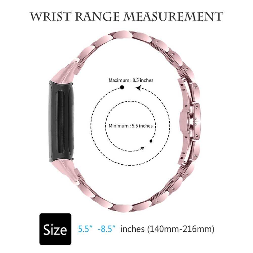 Fitbit Charge 6 Stainless Steel Bracelet Roze