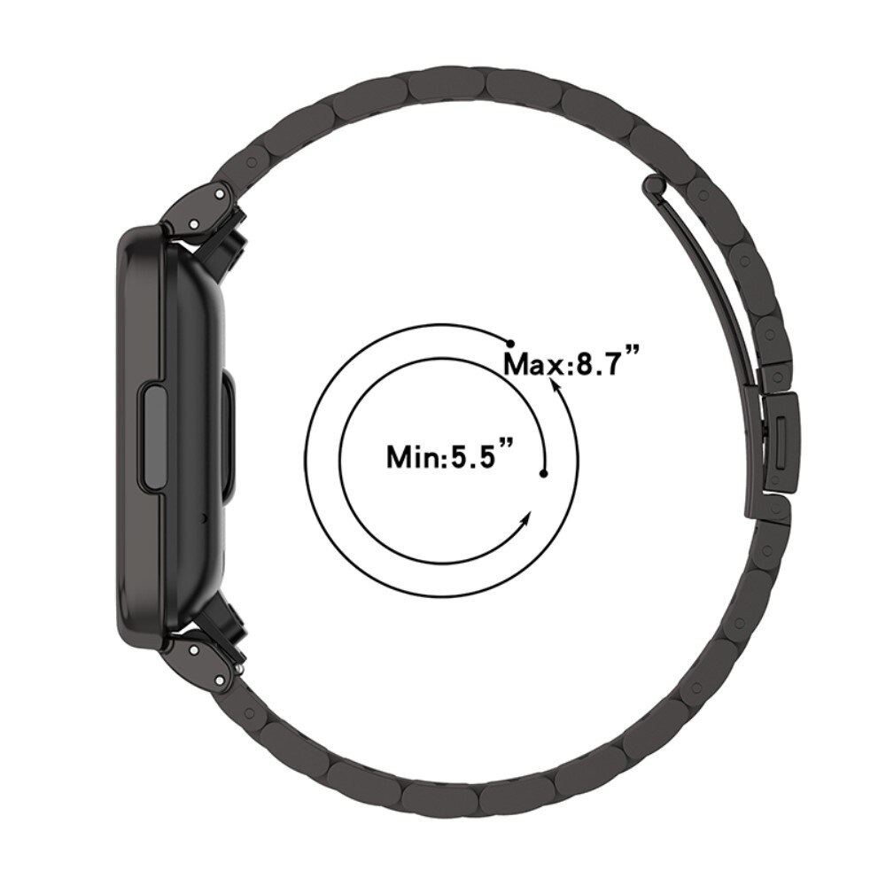 Xiaomi Redmi Watch 2 Lite Metalen Armband Zwart