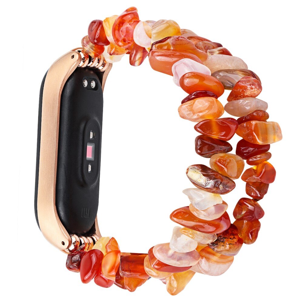 Xiaomi Mi Band 5/6 Elastische Armband Steentjes Rood