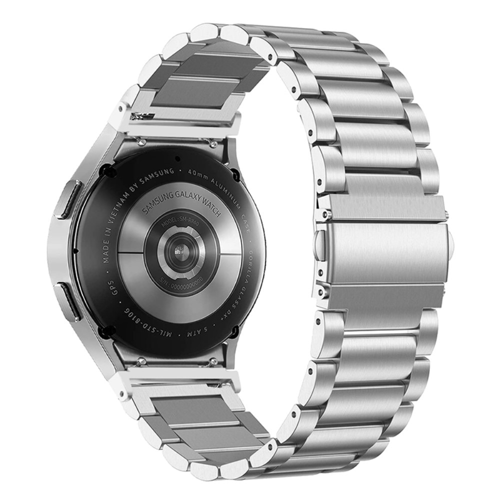 Samsung Galaxy Watch 4 40mm Full Fit Metalen Armband Zilver