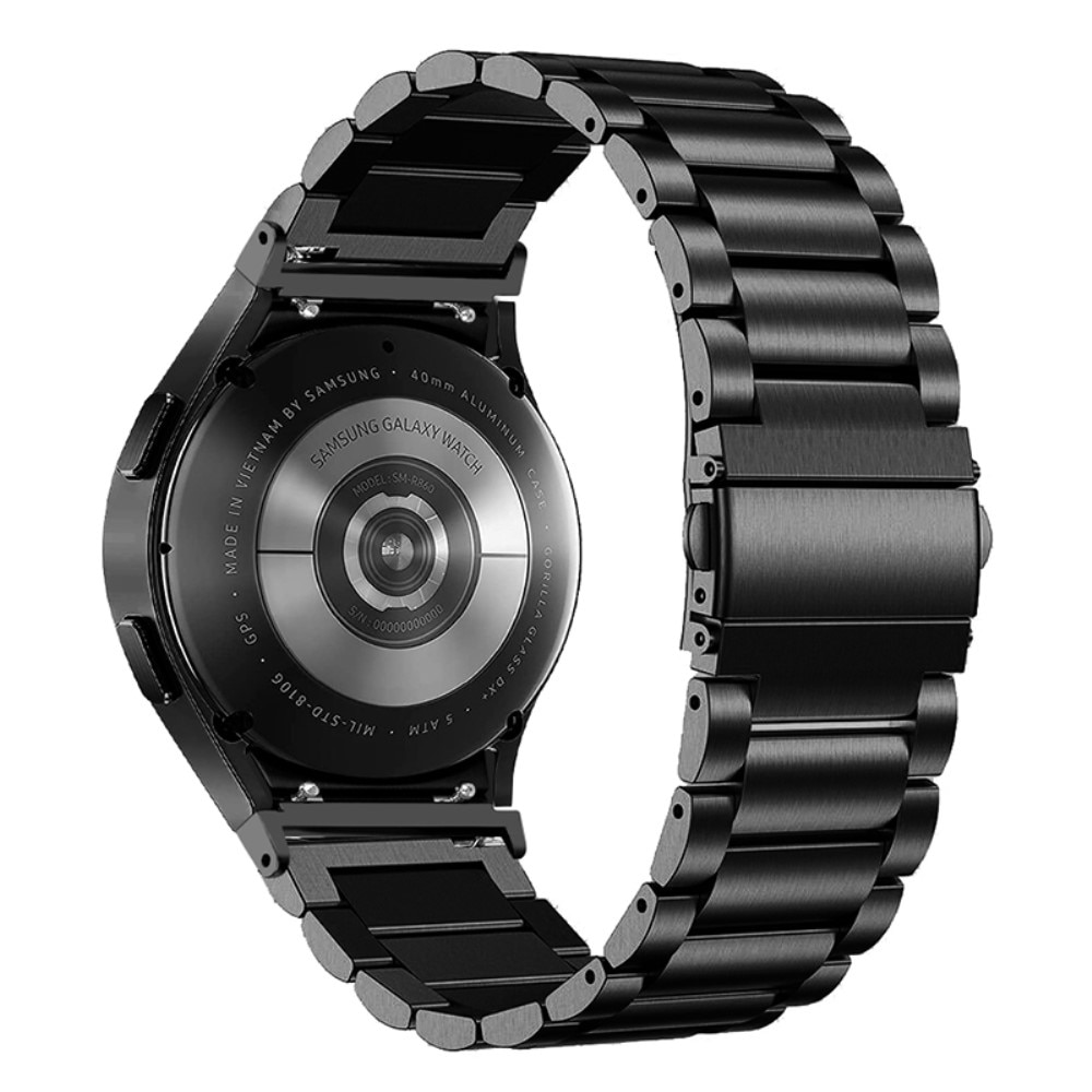 Samsung Galaxy Watch 4 40mm Full Fit Metalen Armband Zwart