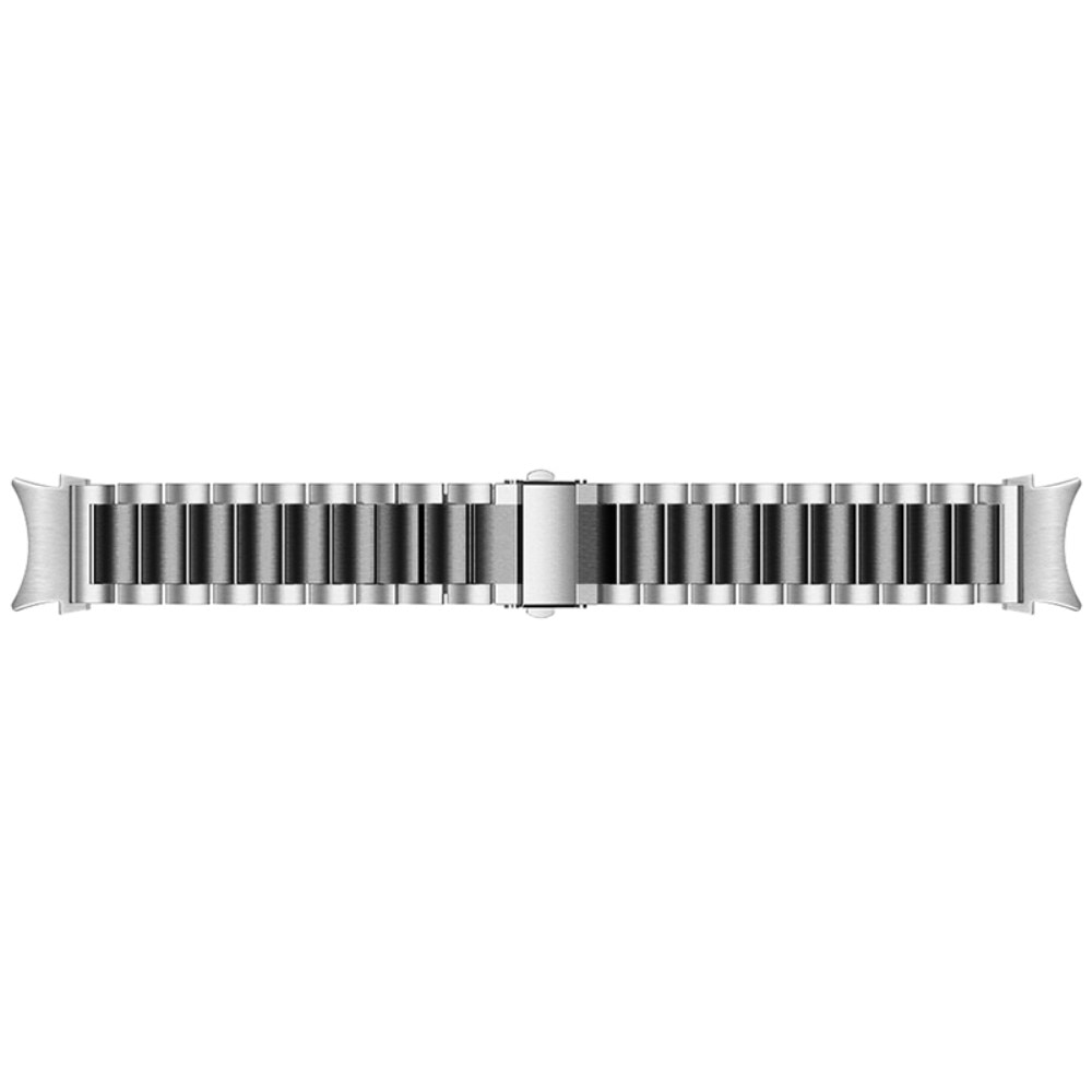 Samsung Galaxy Watch 5 Pro 45mm Full Fit Metalen Armband, zilver/zwart
