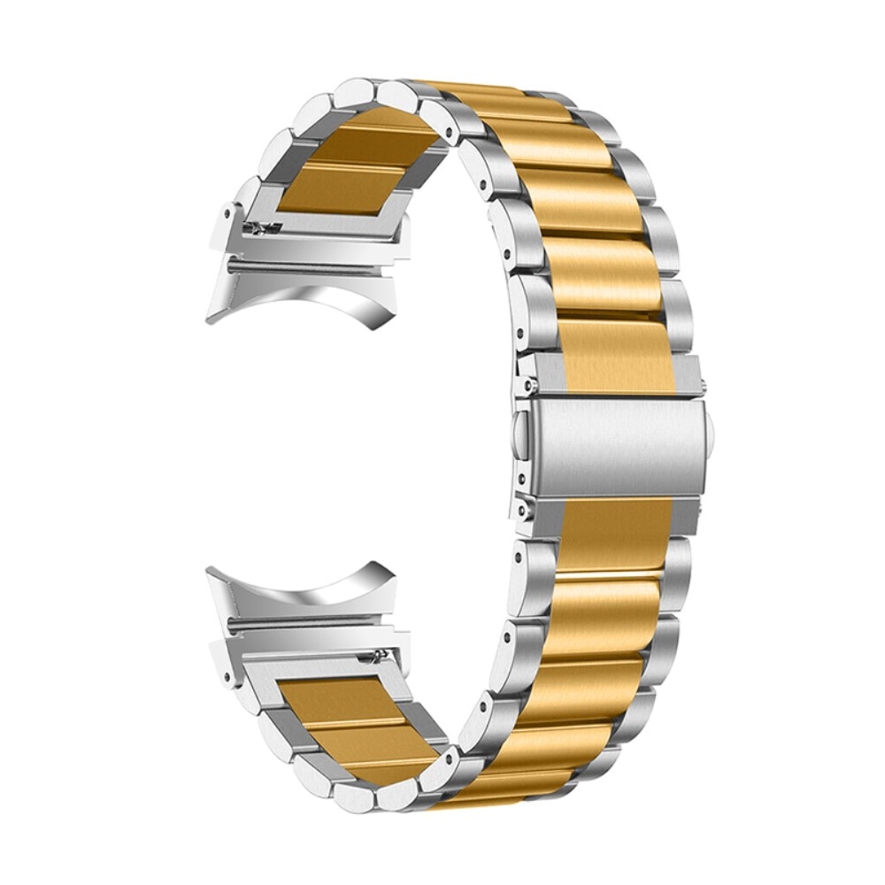 Samsung Galaxy Watch 5 40mm Full Fit Metalen Armband, zilver/goud