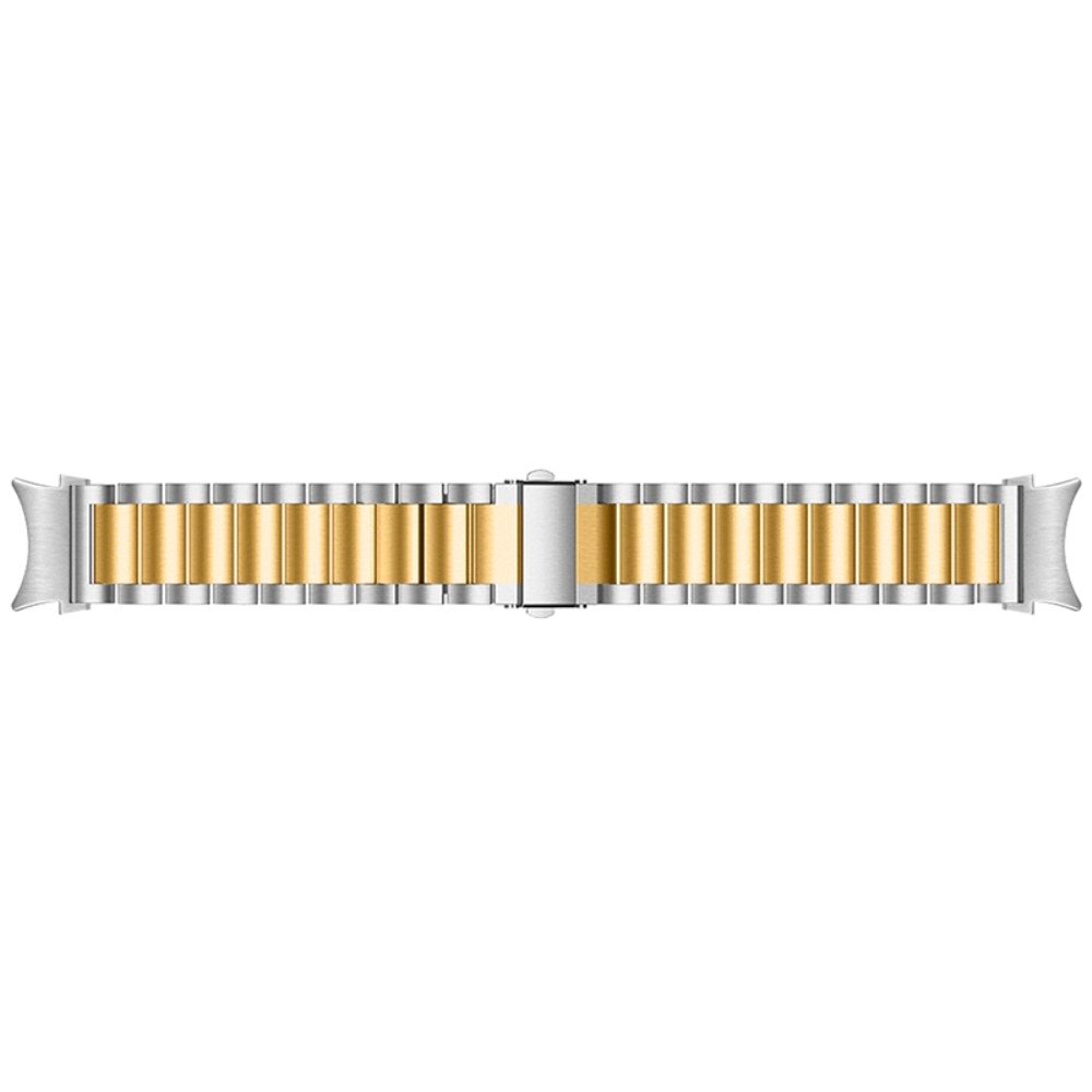 Samsung Galaxy Watch 4 40mm Full Fit Metalen Armband, zilver/goud