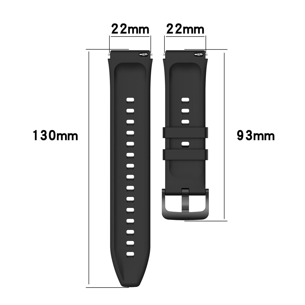 Xiaomi Watch S1/S1 Active Siliconen bandje Zwart