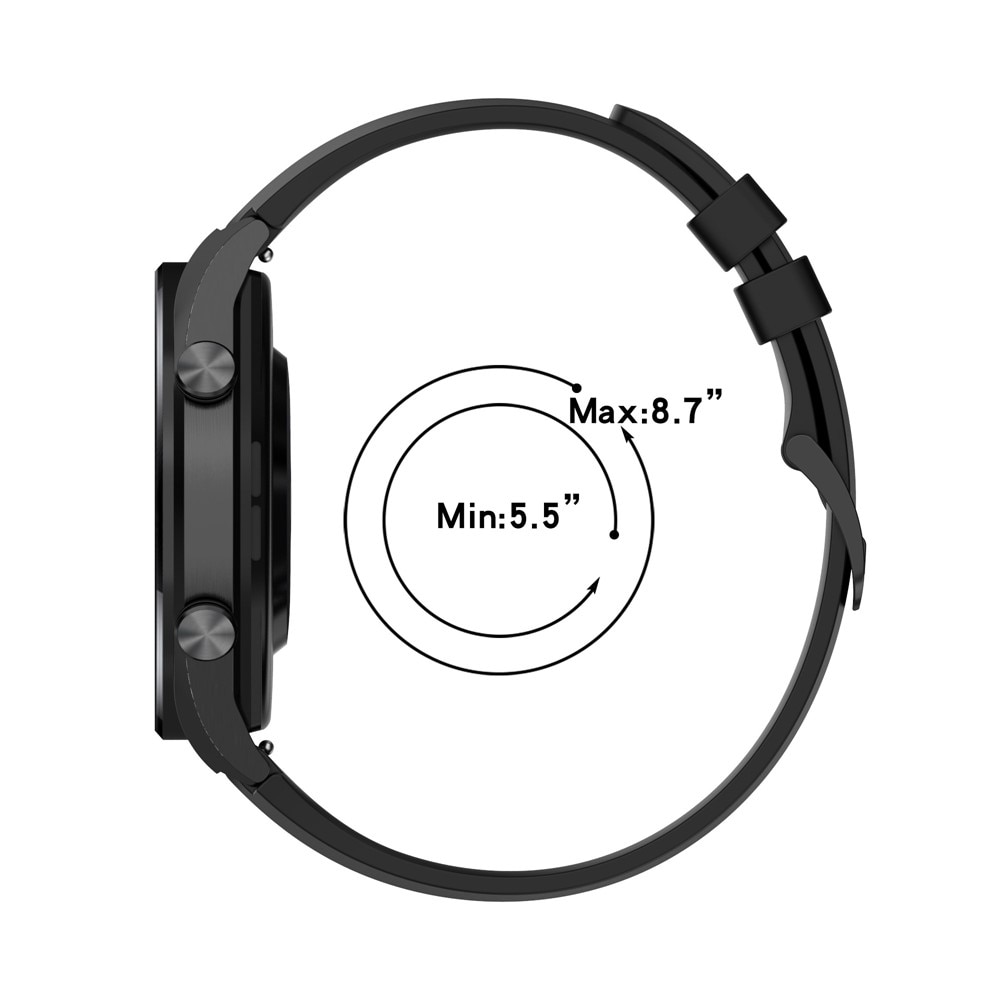 Xiaomi Watch S1/S1 Active Siliconen bandje Zwart