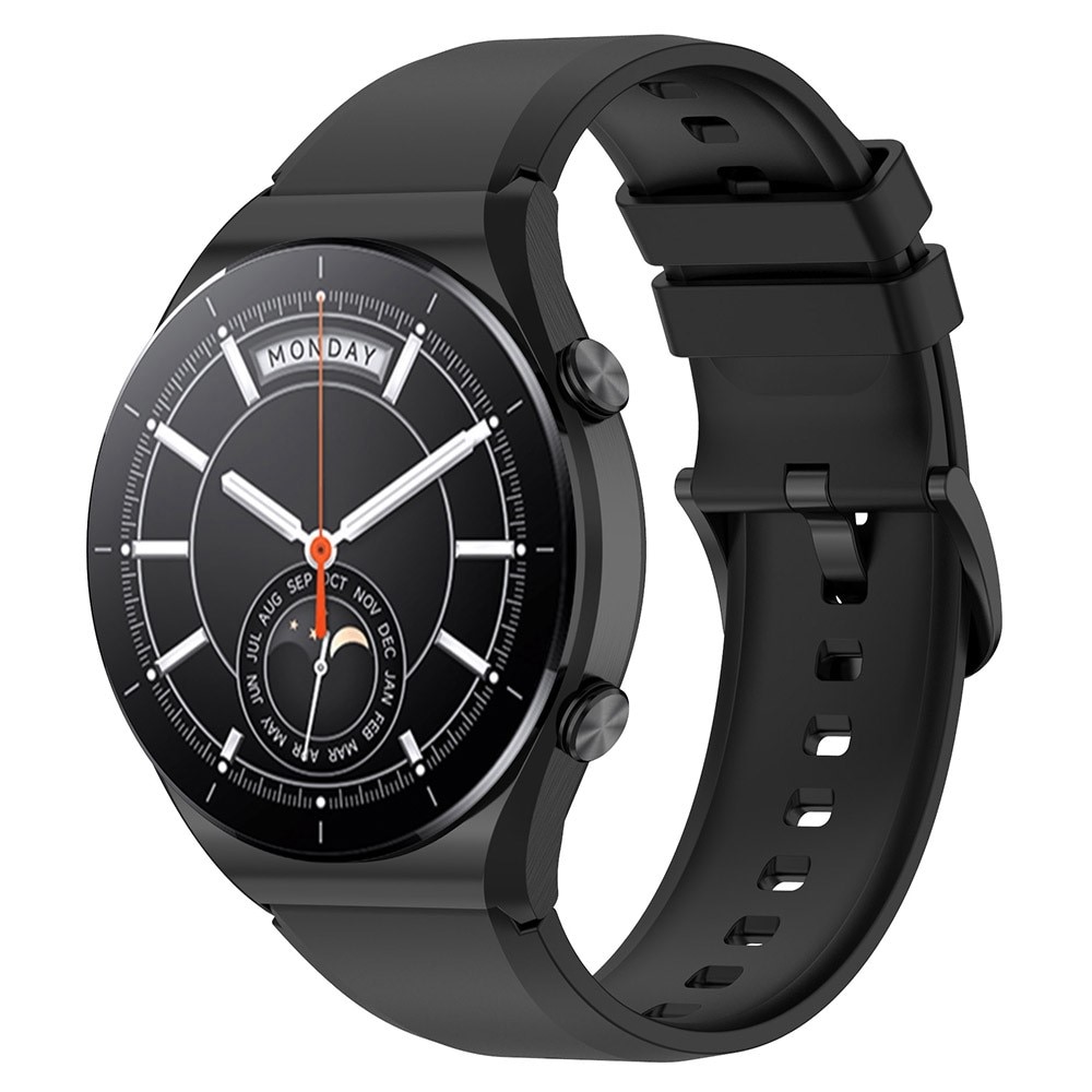 Xiaomi Watch S1/S1 Active Siliconen bandje Zwart