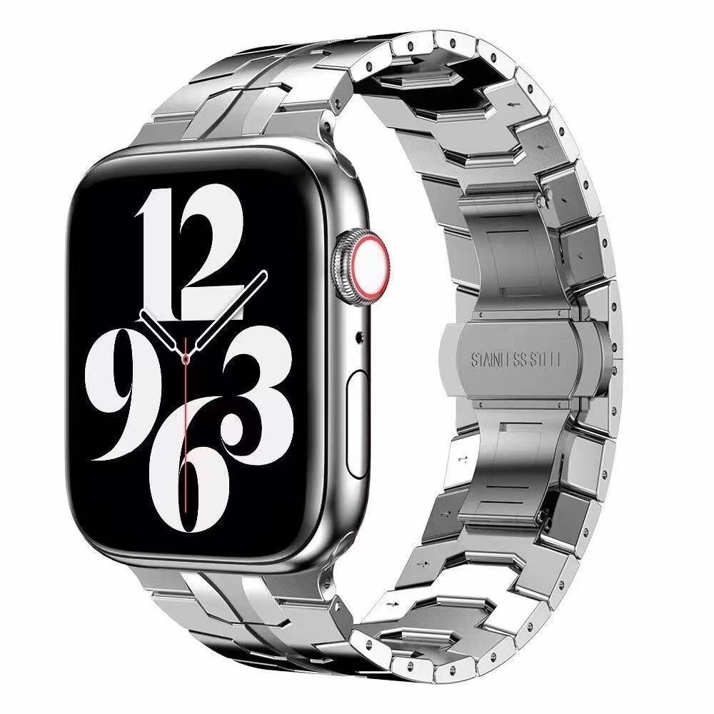 Apple Watch 42/44/45 mm Race Stainless Steel Zilver