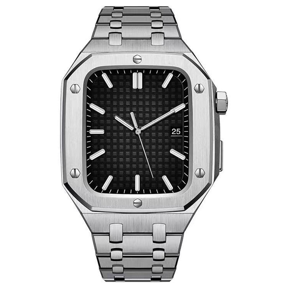 Apple Watch 45mm Full Metal Armband zilver