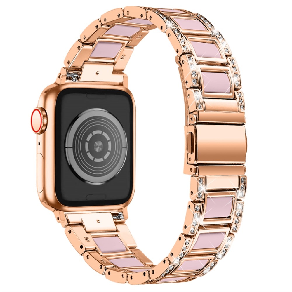 Apple Watch 45mm Series 8 Diamond Bracelet Roze Rose