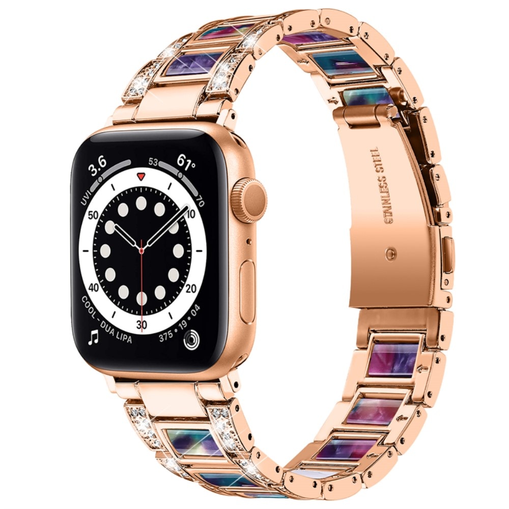 Apple Watch 44mm Diamond Bracelet Roze ruimte