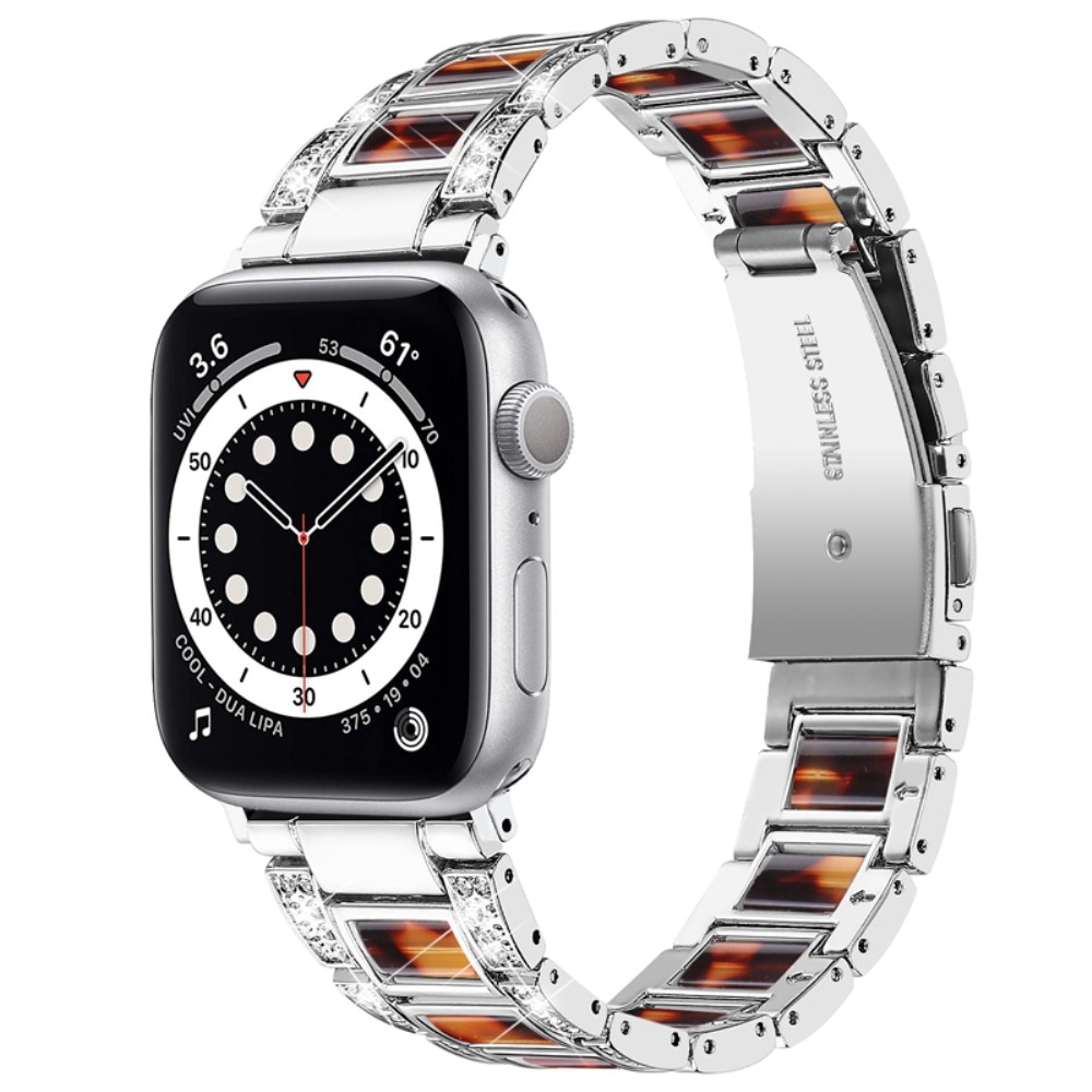 Apple Watch Ultra 49mm Diamond Bracelet Silver Coffee