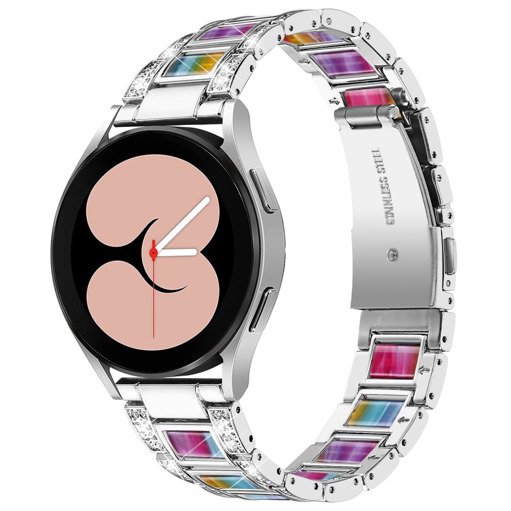 Samsung Galaxy Watch 4 40mm Diamond Bracelet Silver Rainbow