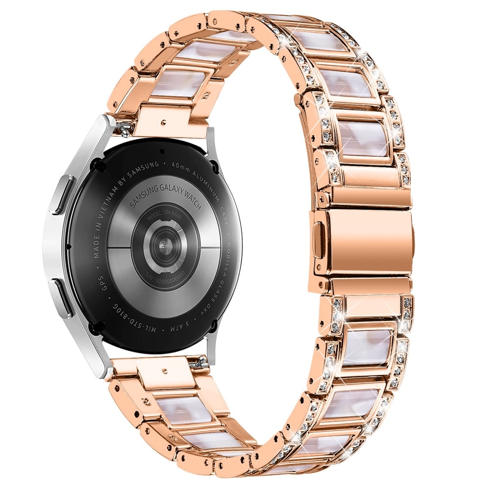 Samsung Galaxy Watch 4 44mm Diamond Bracelet Rosegold Pearl