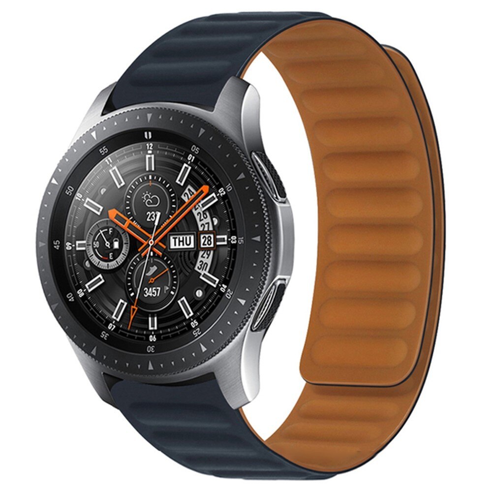 Samsung Galaxy Watch 46mm Magnetische siliconen bandje Zwart