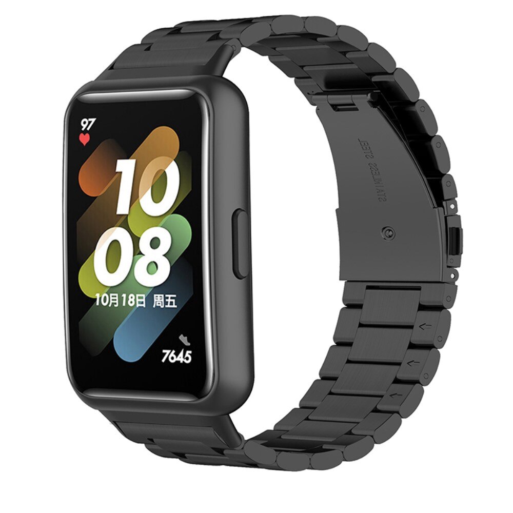 Huawei Band 7 Metalen Armband Zwart