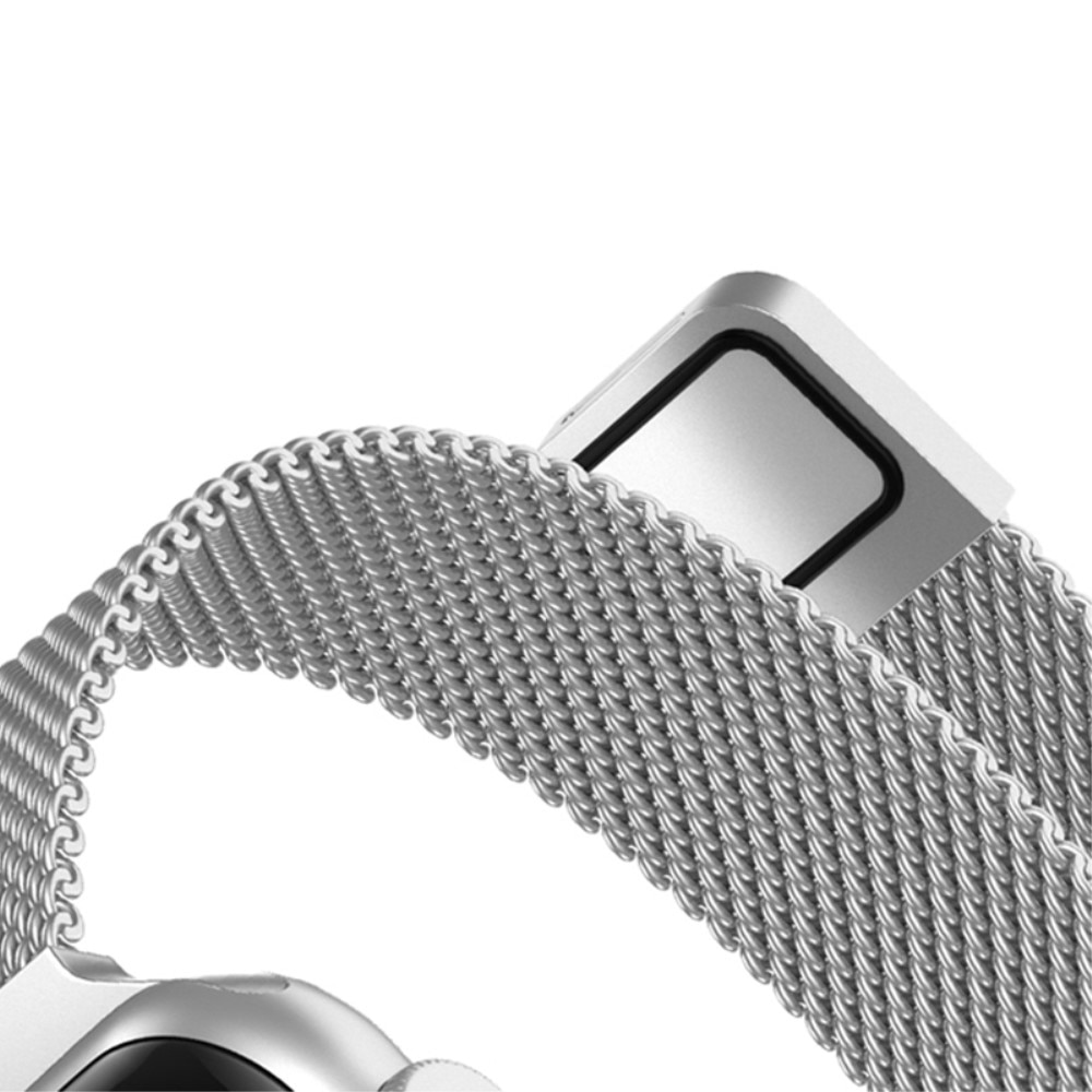 Apple Watch Ultra 49mm Slim Milanese bandje zilver