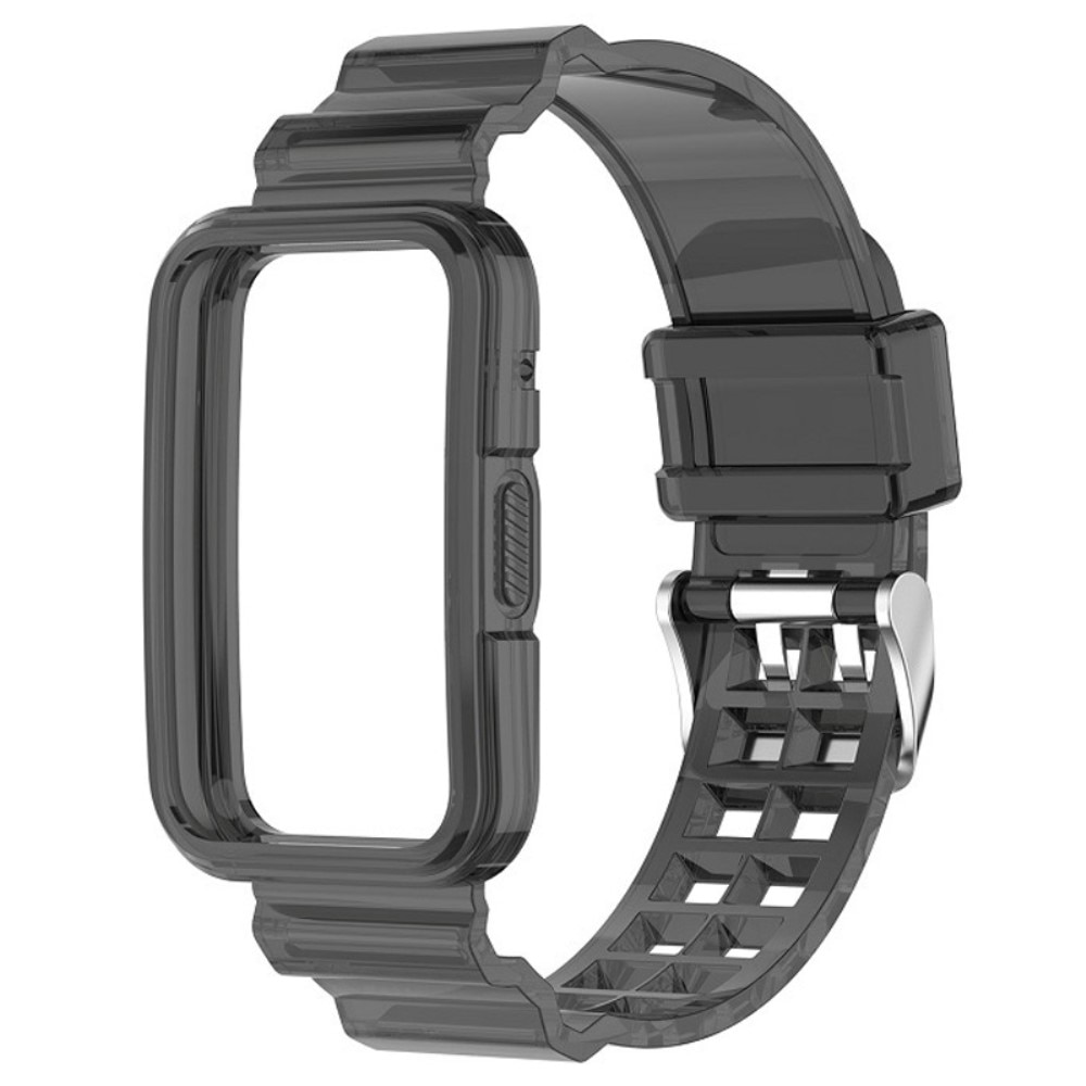 Huawei Watch Fit 2 Siliconen bandje met hoesje Zwart