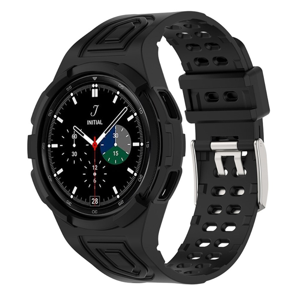 Samsung Galaxy Watch 4 Classic 46mm Adventure Case+Armband Zwart