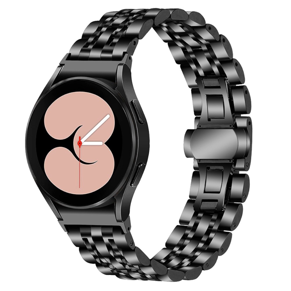 Samsung Galaxy Watch 4 40/42/44/46mm Business Metalen Armband, zwart