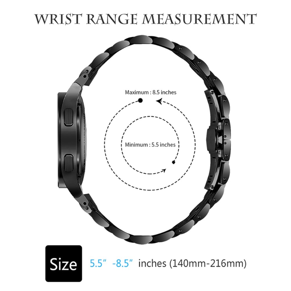 Samsung Galaxy Watch 6 40mm Business Metalen Armband, zwart