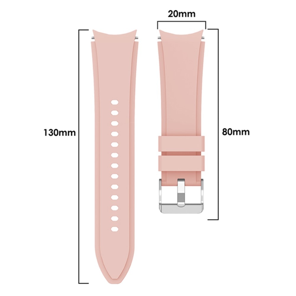 Samsung Galaxy Watch 4 44mm Full Fit Siliconen bandje, roze