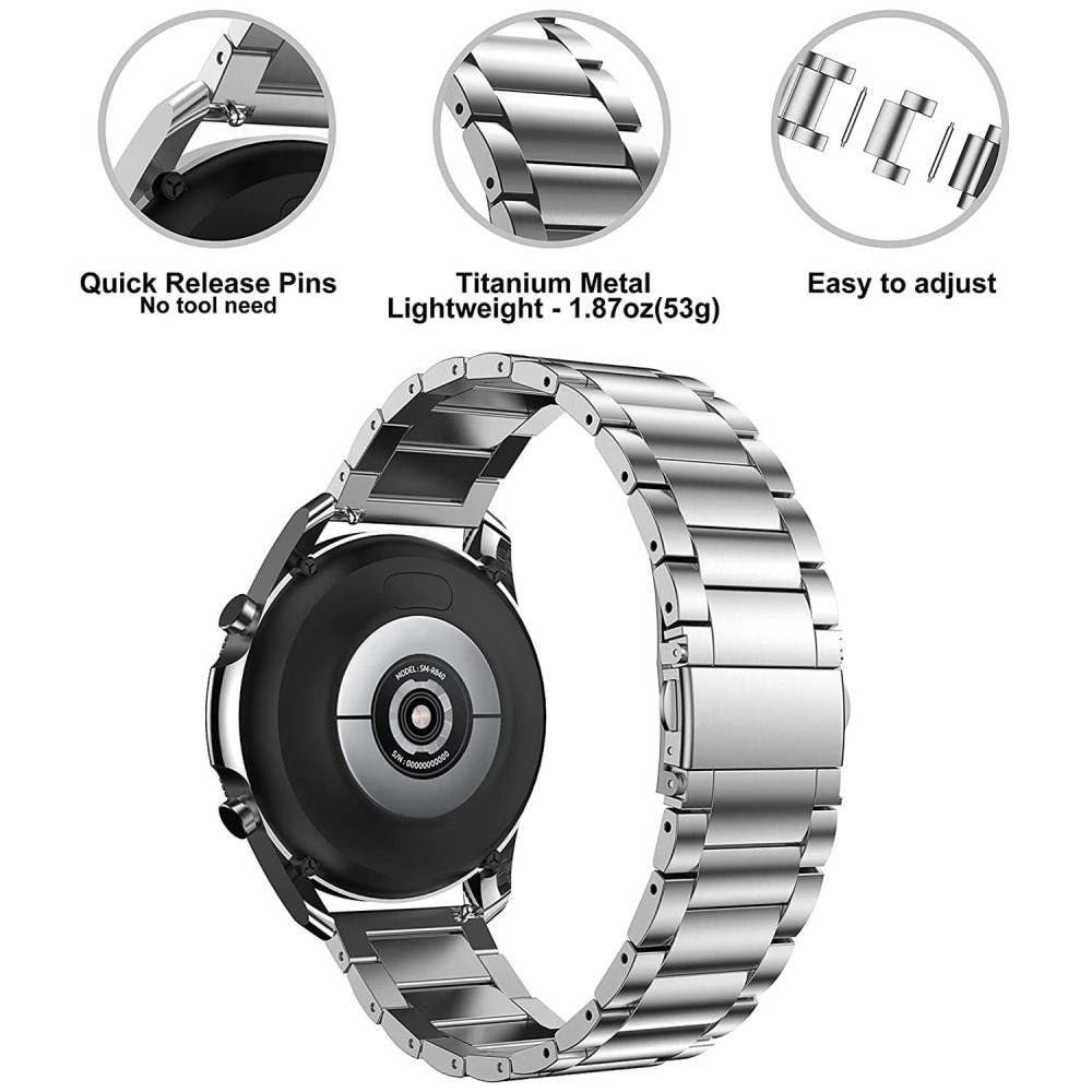 Huawei Watch Buds Titanium Armband zilver