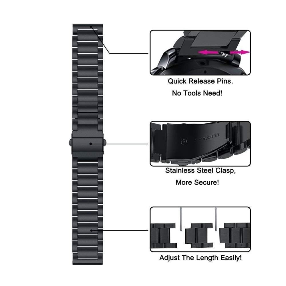 Hama Fit Watch 6910 Titanium Armband zwart