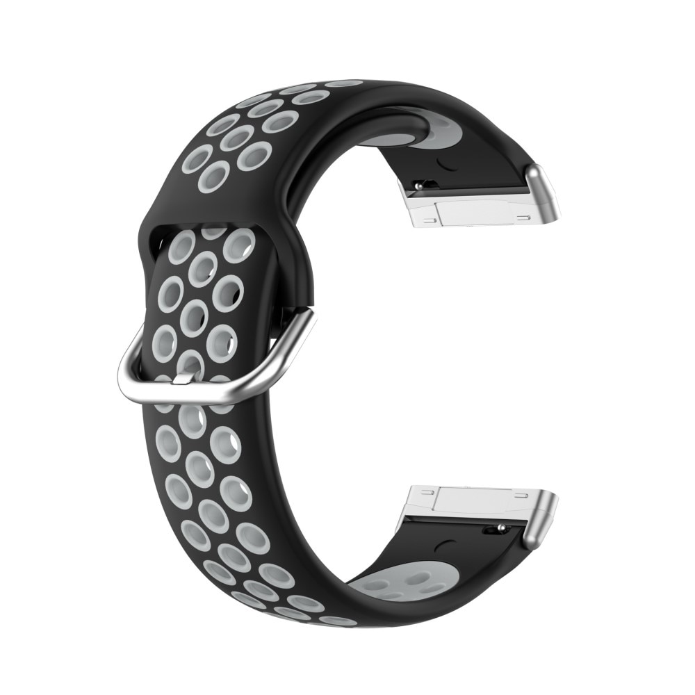 Fitbit Sense/Sense 2 Sport Siliconen bandje Zwart