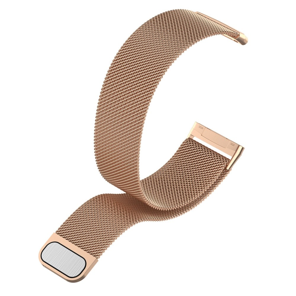 Fitbit Versa 4 Milanese bandje Rosé goud