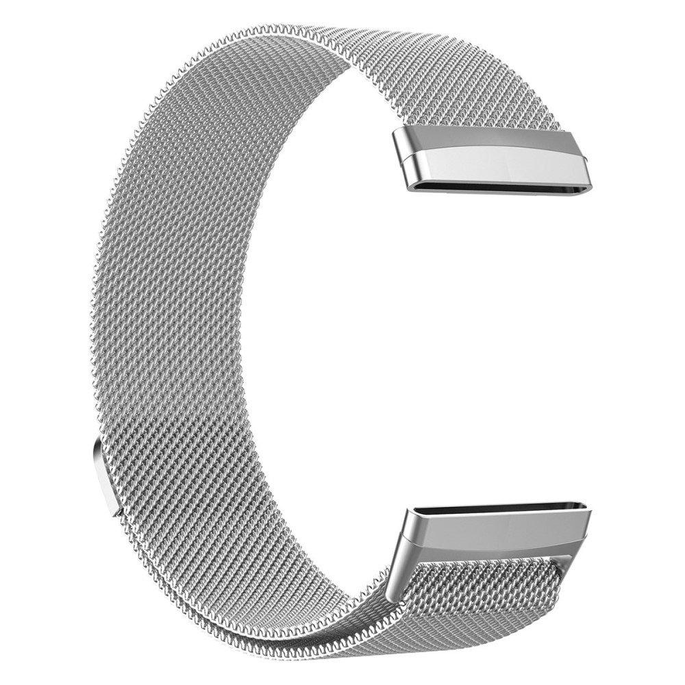 Fitbit Versa 4 Milanese Bandje Zilver