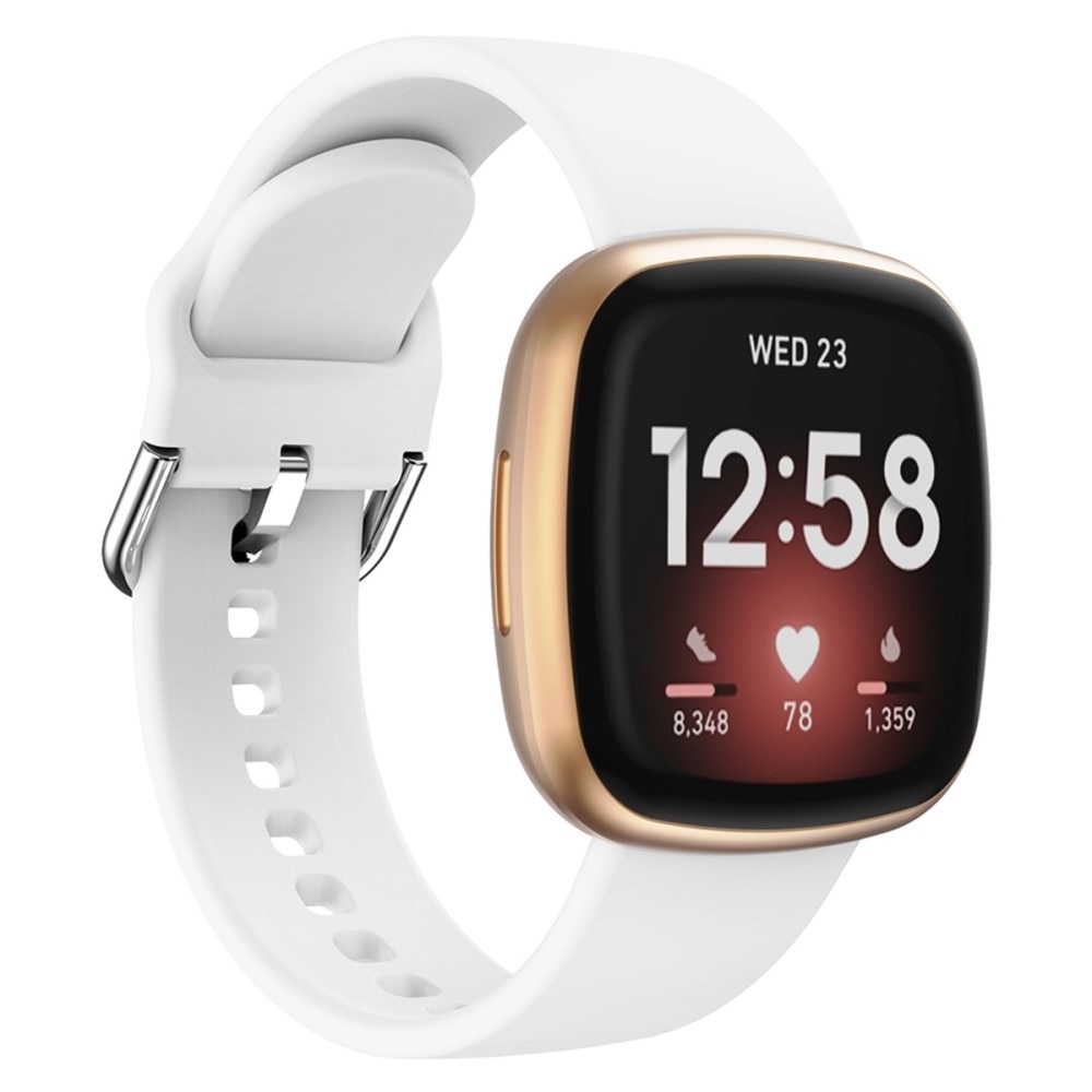 Fitbit Versa 4 Siliconen bandje Wit