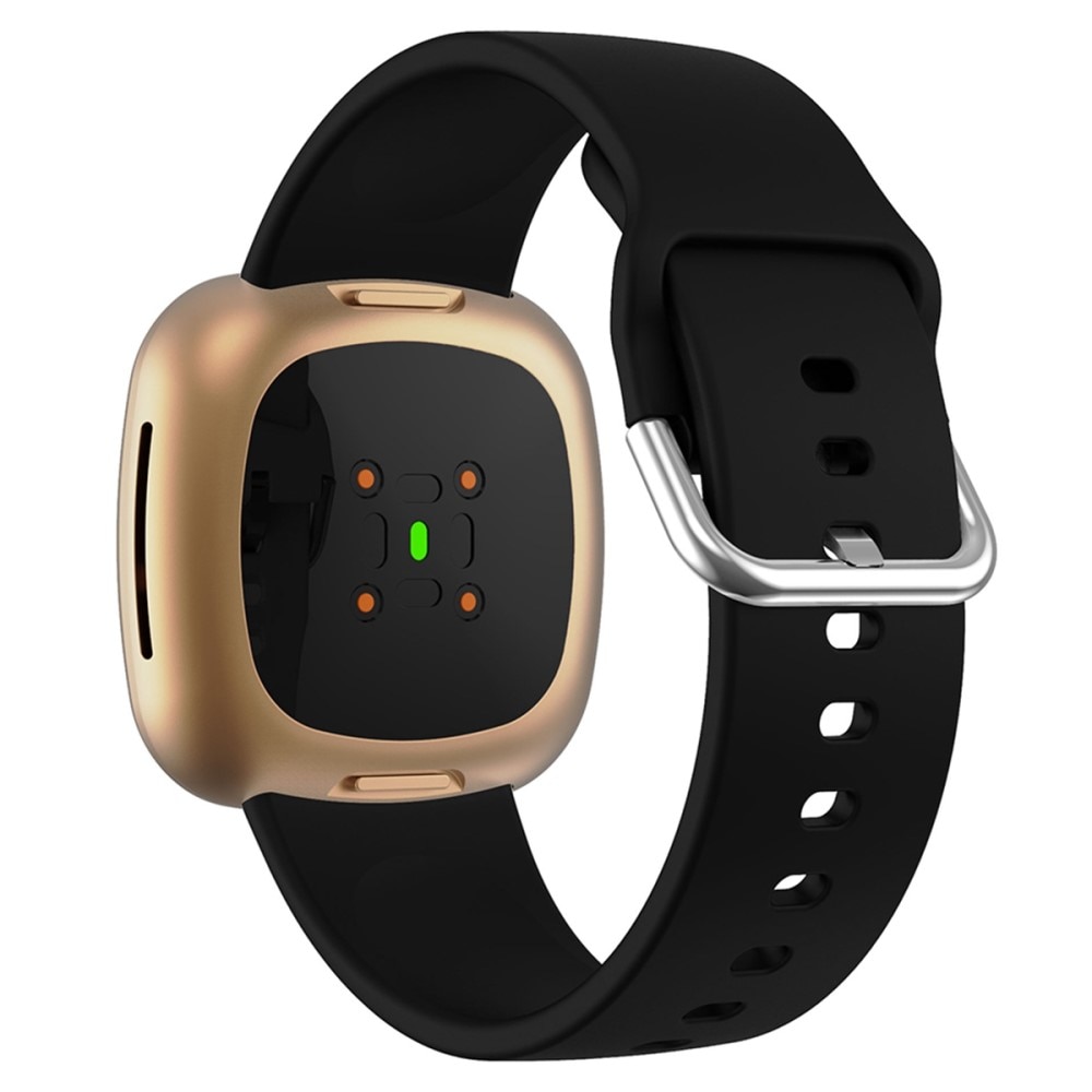 Fitbit Versa 4 Siliconen bandje Zwart