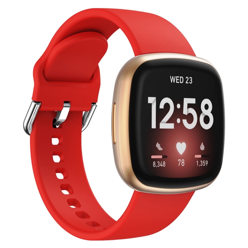 Fitbit Versa 4 Siliconen bandje Rood