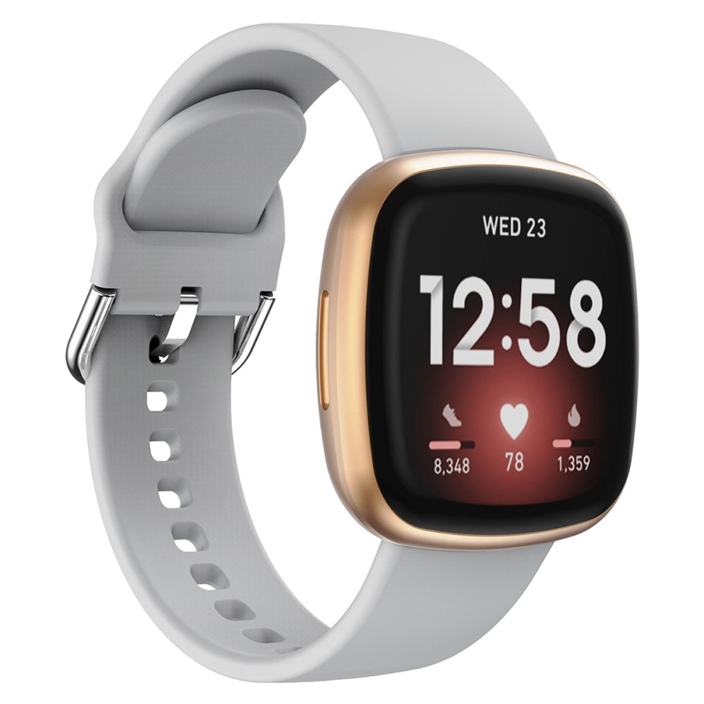 Fitbit Versa 4 Siliconen bandje Grijs