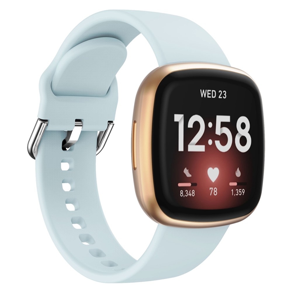 Fitbit Versa 4 Siliconen bandje Lichtblauw